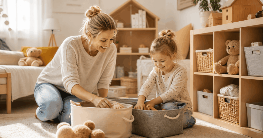 Ordnung schaffen mit Kindern